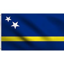 DMSE Curacao Flag 2 X 3 Ft Foot 100% Polyester 100D Flag