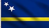 DMSE Curacao Flag 3X5Ft Foot 100% Polyester 100D Flag