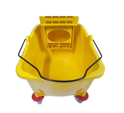 Cubo Fregado Profesional 32 Lt con Ruedas y escurre fácil con Prensa.