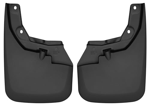 Image of Husky Liners Custom Mud Guards | Fits 2016-2023 Toyota Tacoma w /OEM Fender Flares | Front Set, 2-pc Black - 56941