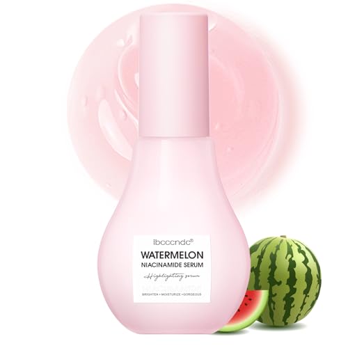 Niacinamide Highlighting Serum for Face Skin Care - with Watermelon Extract - Brighten, Moisturize, and Lightweight Facial Serum & Priming Liquid Highlighter (75ml)