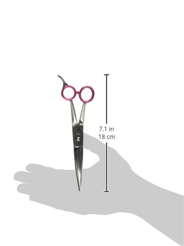 Image of Geib Gator Stainless Steel Bent Shank Curved Pet Grooming Shears, 7-1 /2-Inch