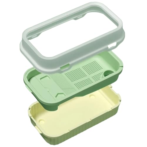 BUGUUYO Caja de plástico de cornudo tortugueras Está habitada por Reptiles. petg Cisterna comederos alimentador geco Tanque de terrario de plastico para páginas