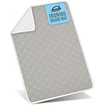 HOLDN STORAGE Ironing mat, Magnetic Laundry mat, 28.25 x 19, Gray, Quilted, Washer and Dryer Countertop, Ironing pad