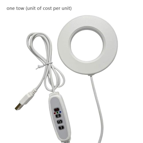 QUXVUIS Lampe UV à spectre complet pour plantes, éclairage de croissance pour plantes, 3 synchronisations, lampe ABS pour d'intérieur, de croissance pour, D, Lumière blanche et chaude – vue 9