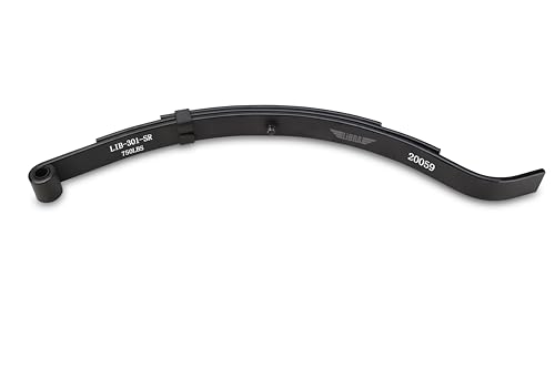 LIBRA Trailer Leaf Spring 3 Leaf Slipper 750lbs Cap for 1500lbs Axle & U Bolt Kit