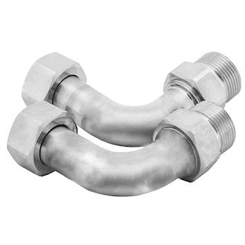 Raccord coudé 90° M24 x 1,5F étanchéité renforcée pour Julabo Presto