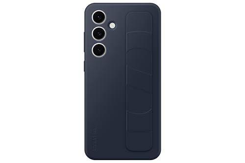 Samsung Standing Grip Case EF-GS721 für Galaxy S24 FE, Smartphone-Cover, Handy-Hülle, Fingerhalterung, Schlankes Design, Blue Black