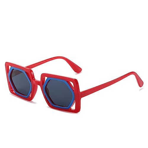 Lunettes de soleil légères anti-fatigue oculaire monture vintage creuse UV400