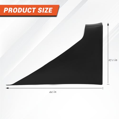 Sterlix Black Rear Side Fairing Panels for Kenworth T680 Next Generation 2022+ (Partial Skin) OE Replacement Right Passenger Side Fairing Skirt Panel for T680 Next GEN Accessories by Sterlix - Image 6