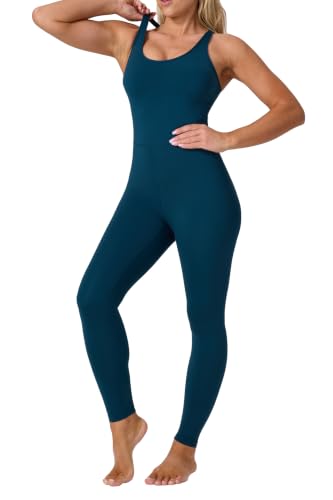 Image of LOVESOFT Workout Jumpsuits for Women Sleevesless Bodycon Backless Unitard