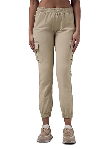Image of Women's Polyester Regular Fit 4 Pocket Solid Cargo with SPF50+, 2 Way Stretch, UV Protection for Activewear, Regular Use