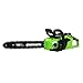 Greenworks GD40CS18 Cordless Chainsaw with Brushless Motor, 40cm Bar Length, 20m/s Chain Speed, 3.81kg, Auto-Oiler, Kickback Protection WITHOUT 40V Battery & Charger