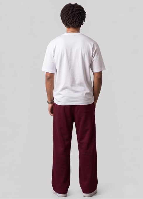 Image of Pure Cotton Men's Baggy Lower | Lower for Man Loose Fit with Pockets & Elastic Waist I Baggy fit Lowers for Gym, Jogging & Casual Wear