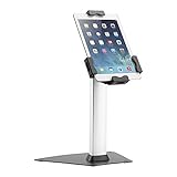 Secure Tablet Stand POS Kiosk Locking for ipad Galaxy Android tilt and Rotate Table or Counter Mount...