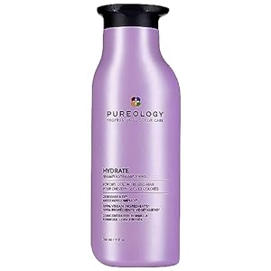 Pureology Hydrate Moisturizing Shampoo | Softens and Deeply Hydrates Dry Hair | For Medium to Thick Color Treated Hair | Sulfate-Free | Vegan