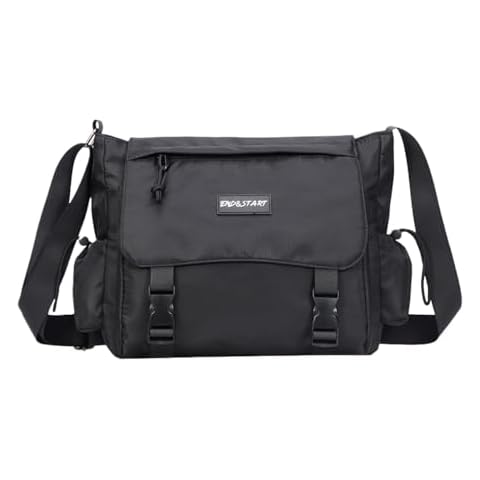 Sunwel Fashion Messenger Bag Black Nylon Crossbody Bag for Men Brifecase Tote Shoulder Purse Cover