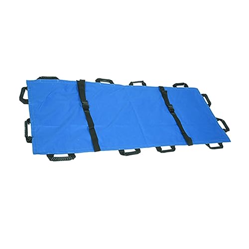 Genérico Camilla de Rescate Plegable y portátil, de Tela de Nailon Suave con 12 Asas y cinturón de Seguridad, Ideal para evacuación médica, Acampada al Aire Libre y Respuesta a emergencias.
