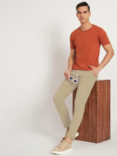 Image of KARGEENS Men Kargeens Men's Cotton Slim Fit Casual Chinos Trousers for Men Stylish