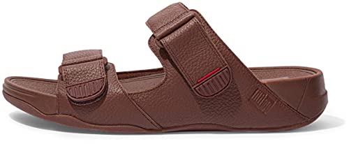 Image of FitFlop Men's Gogh Moc Slide Leather Sandal