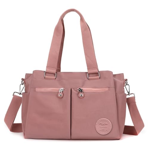 Image of MOCA Womens Casual Nylon Water Resistant Crossbody Tote Sling Handbag, Multi-Pocket Design with Adjustable Shoulder Straps for Work Travel Office, Everyday Use