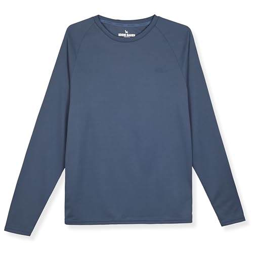 Eddie Bauer Men's Long Sleeve Rashguard Shirt | UPF 40+ Sun Protection | Ideal for Outdoor Activities