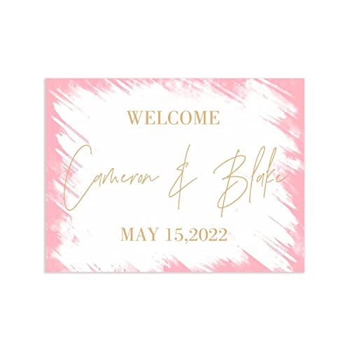 Tabla de bienvenida de boda personalizada para evitar caos en entrada 3