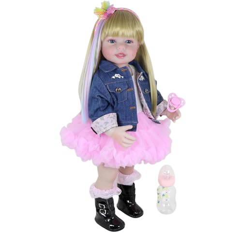 Muñeca Rainbow Dreams Reborn 22" con vestido y accesorios