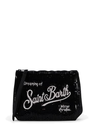 Mc2 Saint Barth Borsa Pocette Aline In Velluto Nero con
