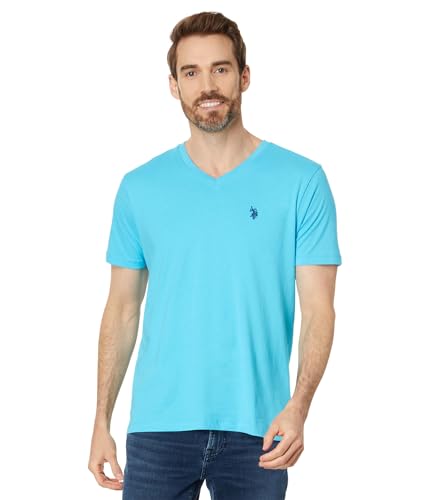 Image of U.S. Polo Assn. Men's Solid V‑Neck T-Shirt