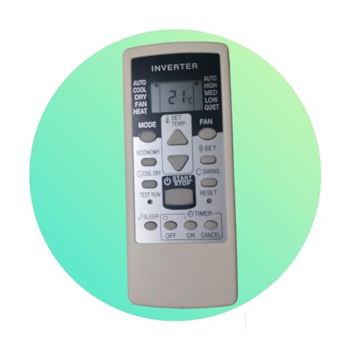 Image of Sanavya AC Remote Control - Compatible Replacement for Split & Window Air Conditioners - Replicates Genuine Remote Functions (O General Ac Remote 113C)