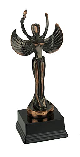 Estatua abstracta Ángel de la Victoria en acabado bronce