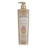 Jergens Natural Glow Sunless Tanning Lotion, Self Tanner for Fair to Medium Skin Tone, Body Lotion for Natural Looking Tan, 10 Fl Oz