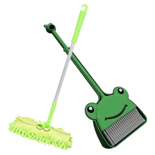 PRETYZOOM Mini Broom Dustpan Mop Set Boys and Girls Play Cleaning Tools Toddler Broom for Boys and Girls Child's Cleaning Set Develop Hand-Eye Coordination
