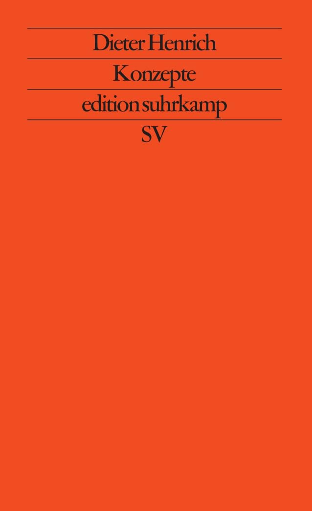 Konzepte: Essays zur Philosophie in der Zeit
