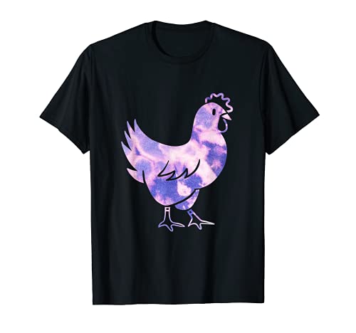 Trippy Chicken Vintage / 1990s Grunge - Vaporwave Chicken T-Shirt, Black