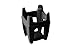Bon Chef 9032BLK Aluminum Butter Melter Stand, 3-1/2" Height, Black (Pack of 12)