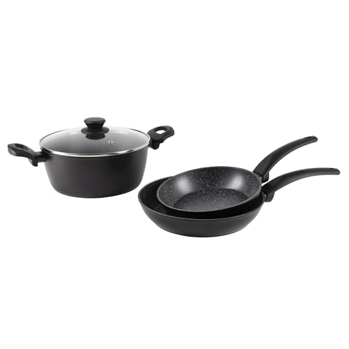 San Ignacio Baterías de Cocina de la Marca Modelo Batería de Cocina Tormes Aluminio Forjado 3 Piezas