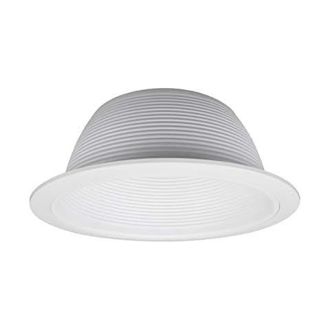 NICOR Lighting 6 inch White Recessed Baffle Trim Cover