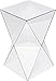 Kare Design Beistelltisch Luxury Triangle, 32x32cm, Silber