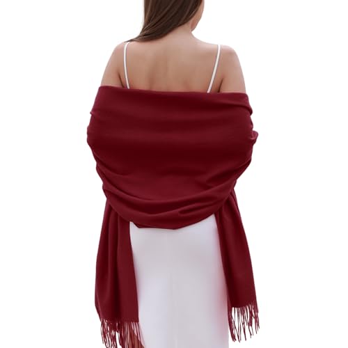 RIIQIICHY Pashmina Shawls and Wraps for Women Wedding Ladies Winter Scarf