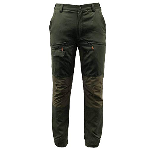 Game Mens Scope Waterproof Trousers Multipocket Hunters Green Mesh Lined Pants