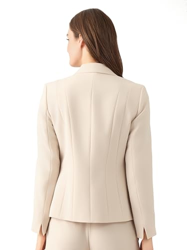 Kasper Women's Stretch Crepe One Button Blazer4
