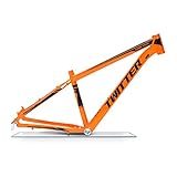 HIMALO MTB Frame 27.5/29er 15.5''/17''/19'' Hardtail Mountain Bike Frame XC Disc Brake Aluminum Alloy Frame Routing Internal QR 135mm (Color : Orange, Size : 15'')