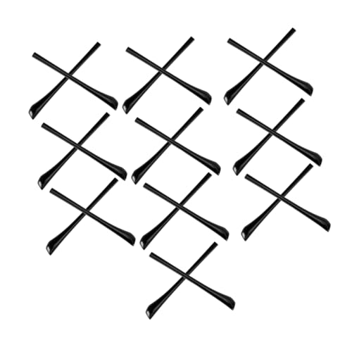 COLLBATH 10 Pairs Eyeglass Ear Hooks and Leg Covers Temple Tips for Eyeglasses Reusable Temple Tips Glasses End Tips Glasses Temple End Tip Eyewear Repair Kit Eyeglasses Ear Grips PVC Black