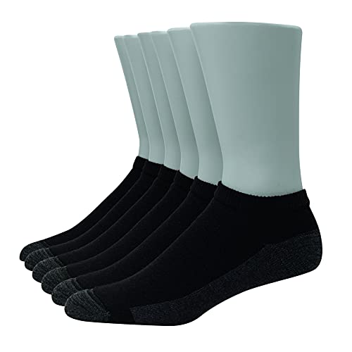 Hanes Men's Ultra Cushion FreshIQ Odor Control with Wicking Low Cut Socks, 6-Pair Pack