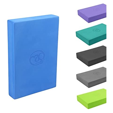 Yoga-Mad EVA Yoga Block | 30cm x 20cm x 5cm | Eco Friendly Yoga Block | High Density EVA Non Slip Block for Yoga, Pilates and Home Workouts | Provides Support for Various Yoga Poses… (Single) Cover