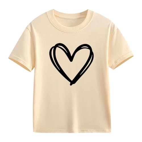 Soft T Shirts for Girls 2025 Summer Short Sleeve Shirts Tops Crew Neck Comfy Preppy Girls Blouse Kids Long Sleeve Shirts2