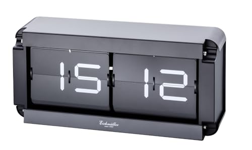 Eichmüller Retro Flip Uhr - schwarz schwarz