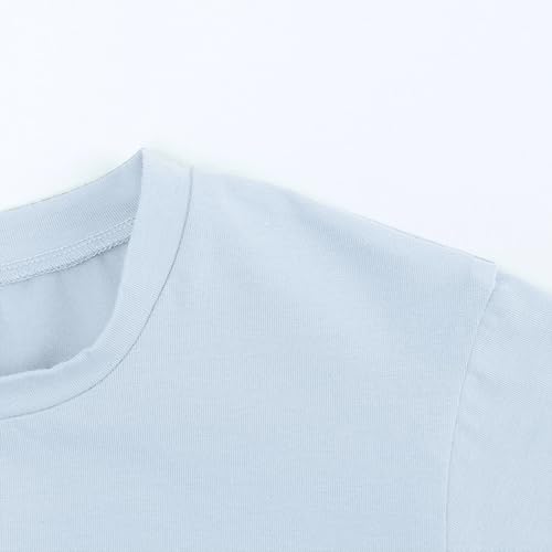 Boys Girls Summer 2 Piece Outfits Kids Short Sleeve T-Shirt and Shorts Solid Sports Clothing Sets Comfy Sportswear4